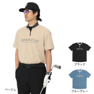 PUMA（プーマ） （メンズ）ゴルフウェア 吸汗速乾 半袖 ハーフジップ