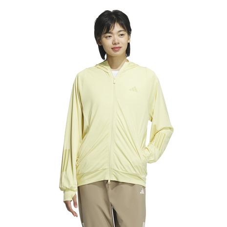 アディダス（adidas）（レディース）UVニット フルジップフーディー KQD90-JP0030