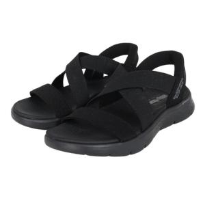スケッチャーズ（SKECHERS）（レディース）ストラップサンダル ゴーウォーク フレックス サンダル グリマー ブラック 141489-BBK｜SuperSportsXEBIO Yahoo!店