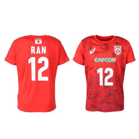アシックス（ASICS）（メンズ、レディース）バレーボールウェア バレー応援Tシャツ 男子 日本代表...