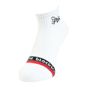 ブラックナイト（blackknight）（メンズ）バドミントン ショート丈ソックス SC-5981-WHT-2528｜SuperSportsXEBIO Yahoo!店