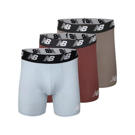ニューバランス（new balance）（メンズ）プレミアムボクサーパンツ 6インチ前開き 3枚組 ...
