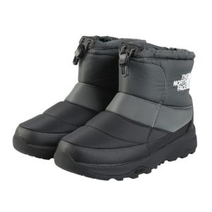 ザ・ノース・フェイス（THE NORTH FACE）（メンズ、レディース）ヌプシ ブーティ ウォータープルーフ ロゴ ショート アークティック グリップ グレー ブラック N
