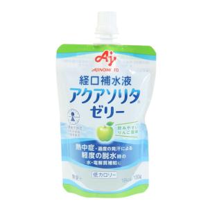 味の素（AJINOMOTO）（メンズ、レディース、キッズ）アクアソリタ ゼリーりんご風味 130g 経口補水ゼリー 水分 電解質 熱中症対策 水分補給