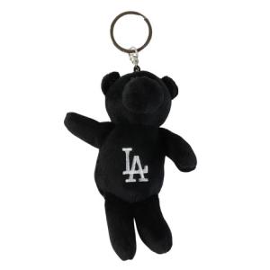 エムエルビー（MLB）（メンズ、レディース、キッズ）ぬいぐるみキーホルダー イーカム MLB  ロサンゼルス・ドジャース 黒 LA-KEY17 BLACK クマ ロゴ