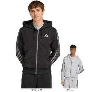 アディダス（adidas）（メンズ）ホリデー スリーストライプス フルジップ パーカー JVI19