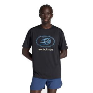 ニューバランス（new balance）（メンズ）バスケットボールウェア グラフィック トレーニング ショートスリーブシャツ MT53615BK｜SuperSportsXEBIO Yahoo!店