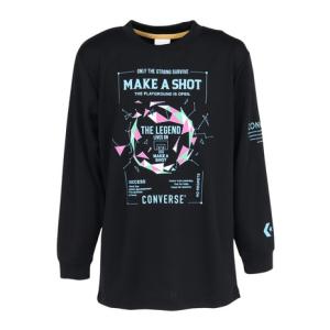 コンバース（CONVERSE）（キッズ）バスケットボールウェア ジュニア プリントロングスリーブシャツ CB442355L-1924