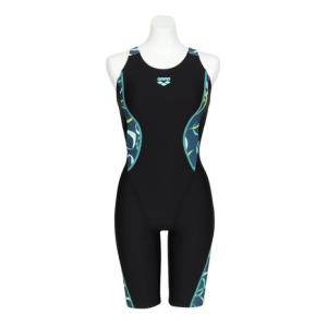 アリーナ（ARENA）（レディース）フィットネス水着 水泳 フィットネスワンピーススパッツ AS6SWF15L BKGR