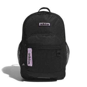 アディダス（adidas）（レディース）リュック ウィメンズ バックトゥスクール バックパック リニアロゴ 黒×ピンク 32L MLY10-KE7431 デイバッグ 通勤 通学