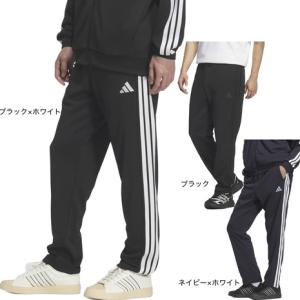 アディダス（adidas）（メンズ）スリーストライプス レギュラーフィット ダブルニット オープンヘム トラックパンツ DP187