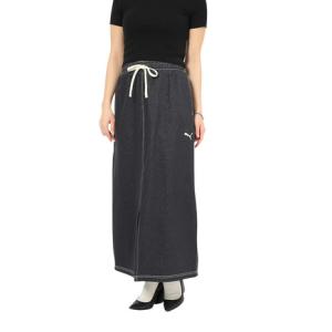 プーマ（PUMA）（レディース）エレベーテッド デニムライク スカート 693764 01 BLK｜SuperSportsXEBIO Yahoo!店