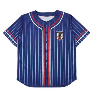 日本サッカー協会（JFA）（メンズ）応援シャツ サムライブルー STADIUM LINE Lサイズ JO-661-L