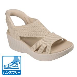スケッチャーズ（SKECHERS）（レディース）ストラップサンダル SLIP-INSパラレル ライト - サマー インバイト オフホワイト 120012-NAT｜SuperSportsXEBIO Yahoo!店