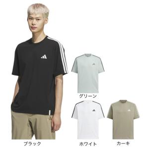 アディダス（adidas）（メンズ）エッセンシャルズ プラス ルーズフィット スリーストライプス シングルジャージー半袖Tシャツ U4243