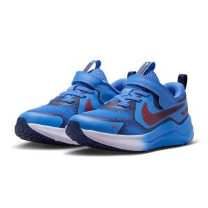 ナイキ（NIKE）（キッズ）ジュニアスポーツシューズ ベルクロ ベルト付き スニーカー コズミック ランナー スウッシュ PS ブルー IQ9862-400の高価買取価格