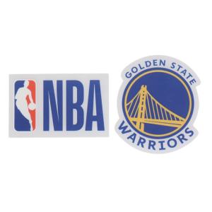 エヌビーエー（NBA）（メンズ、レディース、キッズ）ロゴクリアステッカー 2枚入 ゴールデンステイト・ウォリアーズ NBA88142