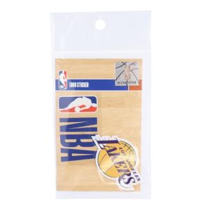 エヌビーエー（NBA）（メンズ、レディース、キッズ）ロゴクリアステッカー 2枚入 ロサンゼルス・レイカーズ NBA88143