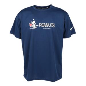 ミズノ（MIZUNO）（メンズ、レディース）卓球ウエア シャツ PEANUTS ゲームシャツ 82JADP0114