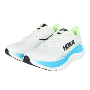 ホカ（HOKA）（メンズ）ランニングシューズ ジョギングシューズ クリフトン 11 ワイド ホワイト ブルー 1177538-FLCK スポーツ シューズ トレーニング
