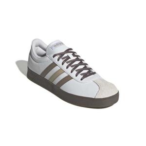 アディダス（adidas）（メンズ、レディース）スニーカー スポーツシューズ VL コート ベース ホワイト ブラウン NLF52-KH9489 カジュアルシューズ スポーツ