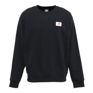 ニューバランス（new balance）（メンズ）ウーブンラベルクルーネックスウェット MT6175T5BK