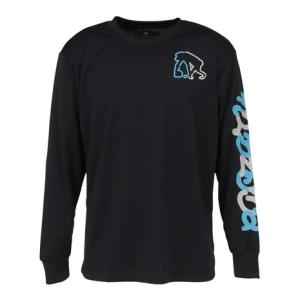 エゴザル（EGOZARU）（メンズ、レディース）バスケットボールウェア マルチスクリプトプリントロングスリーブTシャツ EZFW26ULS003C001