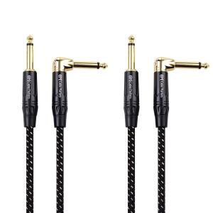 Cable Matters ギターケーブル ギター シールド 3m 2本セット 6.35mmモノラルプラグ 楽器用ケーブル TS｜supiyura