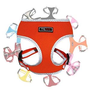 THAIN 犬 ハーネス 小型犬 猫 ハーネス 犬 ベストハーネス 犬 抜けない 胴輪 小型犬 ペット用品 3M反射材料 訓練