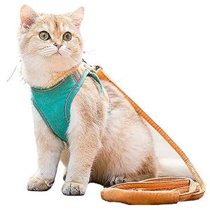 Tengcong 猫 猫用 ハーネス 胴輪 猫具 ねこ ネコ 子猫 子犬 小型犬 散歩 猫胴輪 猫リード 安全 首輪 抜けない ネコ