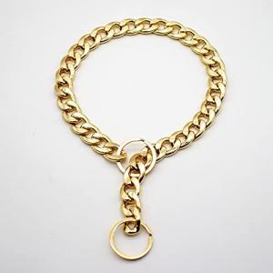 Refoiner 犬 首輪 猫 首輪 ペット用ネックレス キラキラセー 可愛い おしゃれ 金属チェーン ブルドッグの首輪 ペ