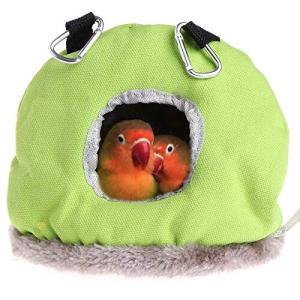 Hakona 小動物 ハウス 冬 鳥たちの寝床 インコ おもちゃ ハンモック 吊りベッド ベッド ペット 暖かい 寝床 ふわ