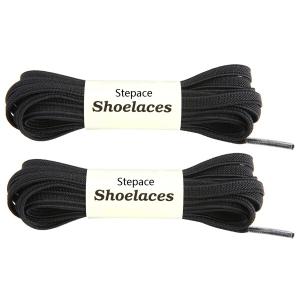 (Stepace) 2足 伸びる靴ひも 子供から大人までも使える 10色ゴムシューレース Black 160｜supiyura