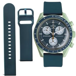(Ocdin) 20mm 腕時計バンド Omega X Swatch オメガとスウォッチ スピードマスター ムーンスウォッチ用