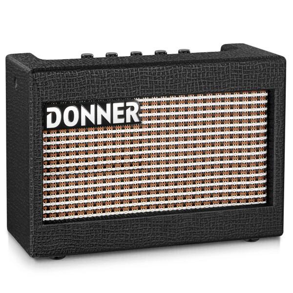 Donner エレキギターアンプ ミニアンプ 3W 卓上 3バンドEQ搭載 木製 コンパクト 軽量 ...