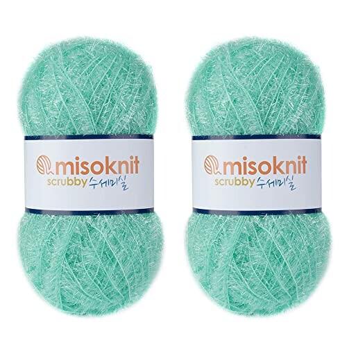 Misoknit Pastel Scrubby Yarn for dishcloths Croche...