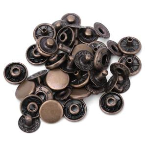 実用的な金属ボタン、取り付けが簡単なジーンズのリベット、服の荷物(bronze, 10mm)｜supiyura