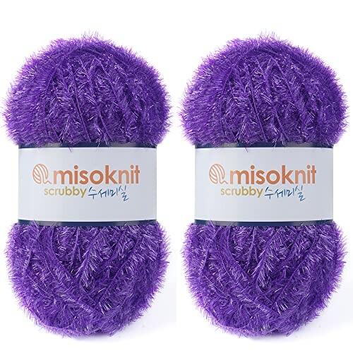 Misoknit Pastel Scrubby Yarn for dishcloths Croche...