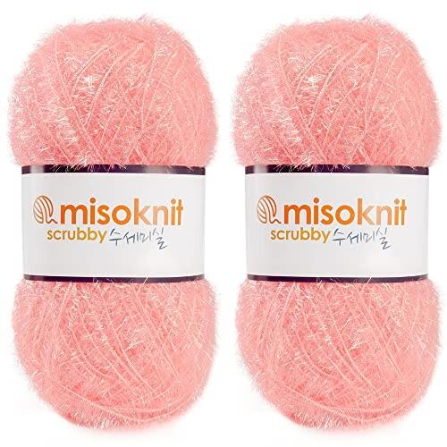 Misoknit Pastel Scrubby Yarn for dishcloths Croche...