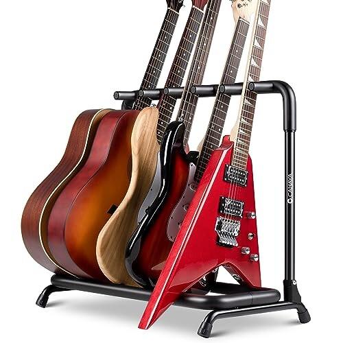 CAHAYA マルチ ギタースタンド 5本立て ギターラック ギターホルダー 折りたたみ式 収納便利...