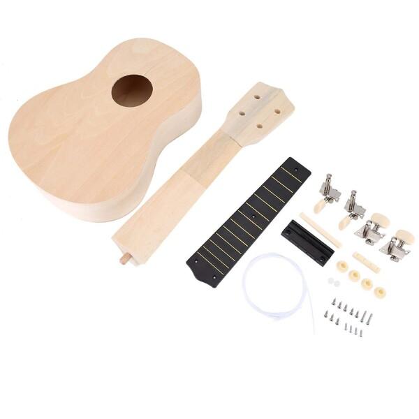 ウクレレキット DIYウクレレ 4弦 21インチ 手作り楽器 塗装可能 組み立て簡単 初心者 贈り物...