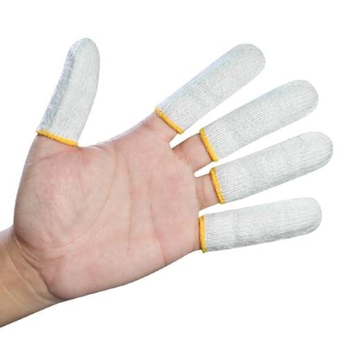 指サック 手湿疹 10個入り お肌に優しい純綿100％ ひび割れ 通気性のある汗止め 指先保護