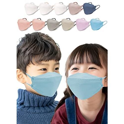 (LaViness) マスク 不織布 子供 子供用マスク 立体 立体マスク バイカラー 30枚 (ア...