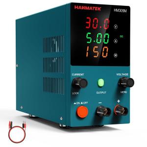 HANMATEK 可変直流安定化電源 DC電源 （0-30V 0-5A）電圧＆電流安定電源 低騒音高精度 自動切替 スイ｜supiyura