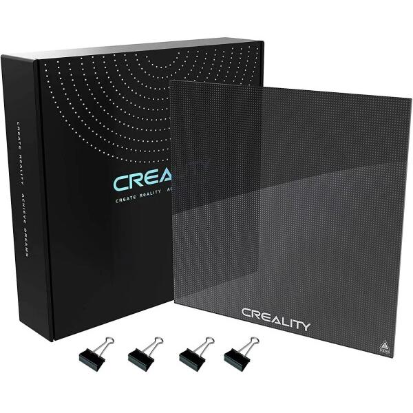 Creality公式Ender 3ガラスベッドアップグレード、3Dプリンター用高硬度耐久ガラスプラッ...