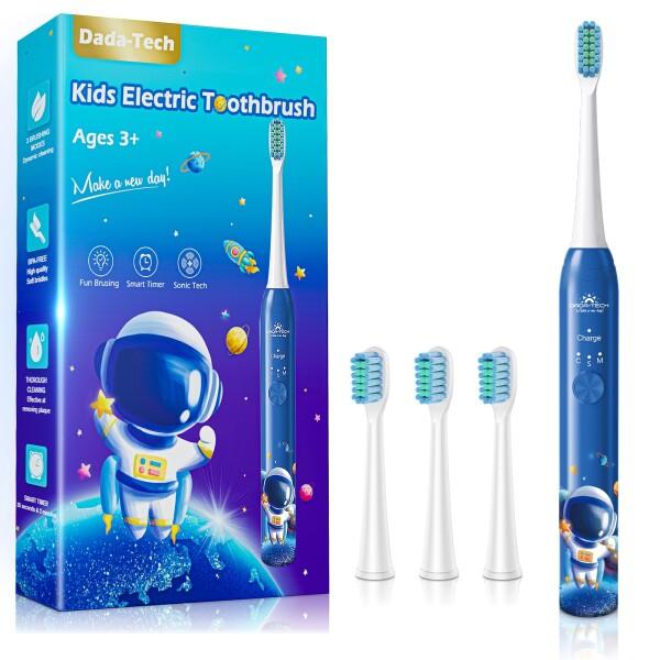 子供用電動歯ブラシ充電式 ソニックテクノロジー採用ソフト歯ブラシ ３モード搭載 お風呂でも