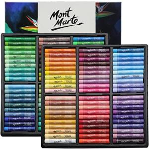 Mont Marte スーパーソフト オイルパステル 超柔軟油彩点 Extra Soft Oil Pastels 120pcs 各種の明るい色、｜supiyura