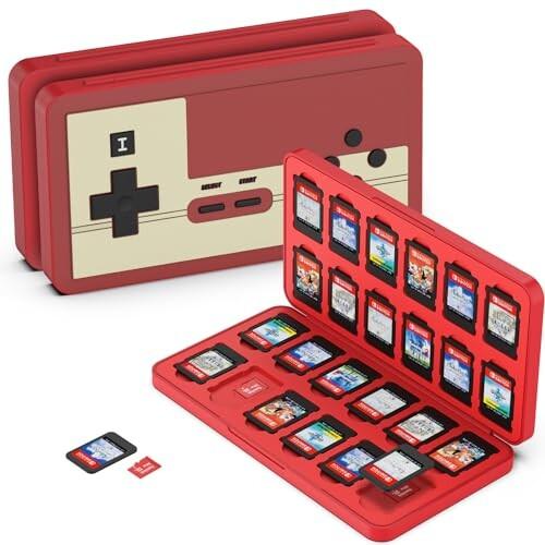 GeeRic 24枚 ゲームカード 収納ボックス スイッチ 対応 ソフトケース 24枚Micro S...