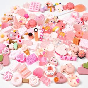 Funshowcase ピンクシリーズ デコパーツ デコ素材 レジン封入 デコ電 キャンディバッグ 移動ポケッ｜supiyura