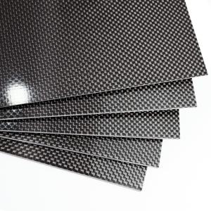 3Kカーボンファイバー板 100%炭素繊維積層板 光沢表面/マット表面 200mm x 300mm CFRP板 プレート カー｜supiyura